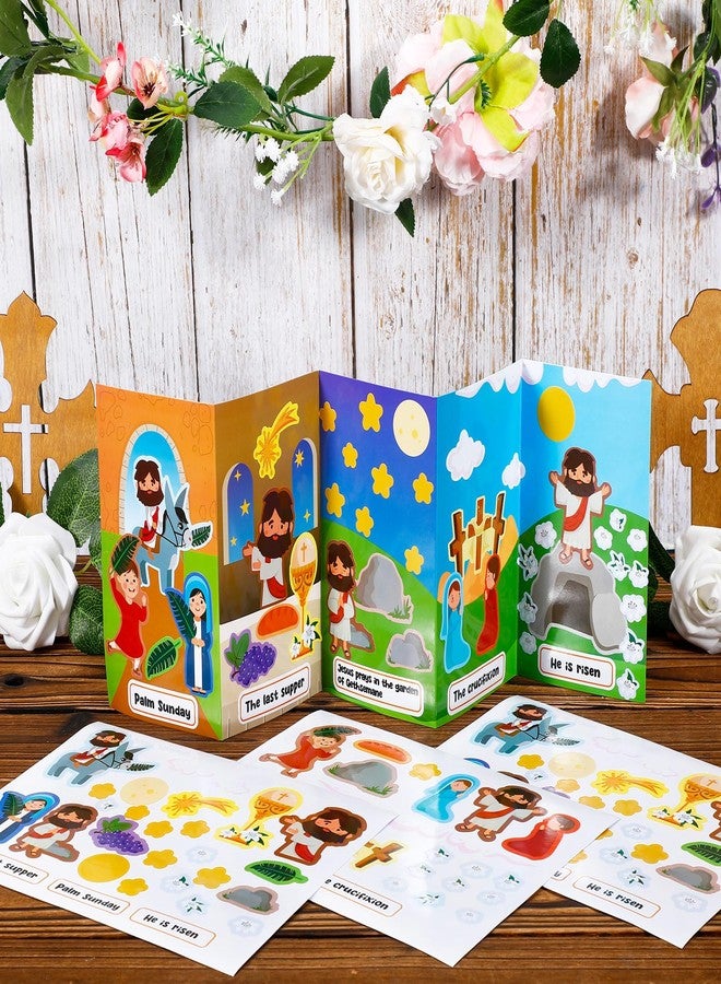 مجموعة سينلود المكونة من 24 مجموعة من الحرف اليدوية الدينية لعيد الفصح، ومجموعات مشاهد أسبوع الآلام، وملصقات قيامة المسيح، وملصق الصليب، وحرف يدوية لأحد الشعانين، ومستلزمات حفلات المشاريع اليدوية. - Image 2